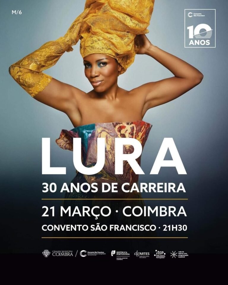 Cantora Lura em celebração dos seus 30 anos de carreira, ícone da música de Cabo Verde.