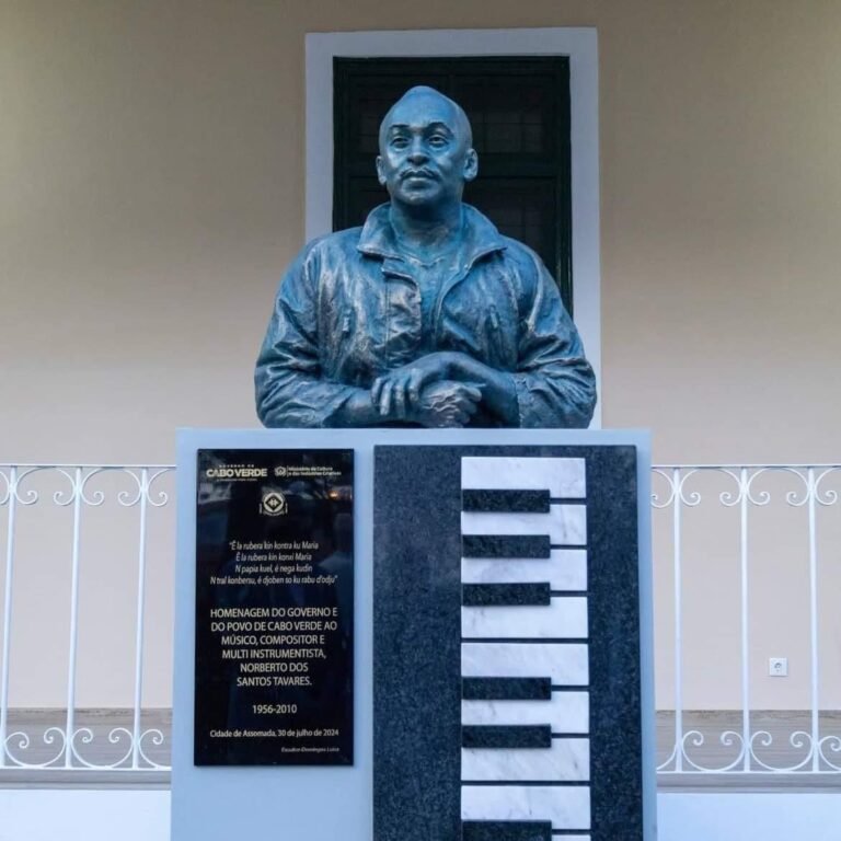 Retrato de Norberto Tavares, mestre da música de Cabo Verde e figura central do Funaná e da música de intervenção.
