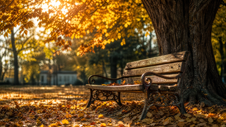 autumn_park_bench
