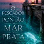 Vista do Pontão de Santa Maria na Ilha do Sal ao pôr do sol, com um peixe prateado e brilhante sob a água turquesa.
