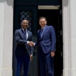 Primeiro-ministro Francisco Carvalho em visita oficial.